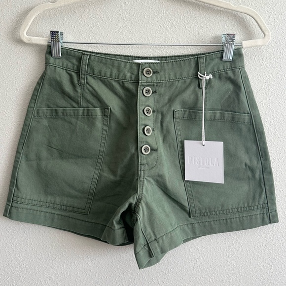 NWT Pistola Tammy High Rise Shorts in Colonel Size 26 - Picture 5 of 11